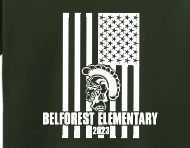 BELFOREST APPROVED FLAG COTTON T-SHIRT