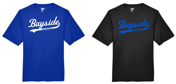 Bayside Baseball Short Sleeve Dri Fit Shirt