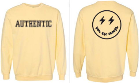 Butter Authentic Sweatshirt W/Black